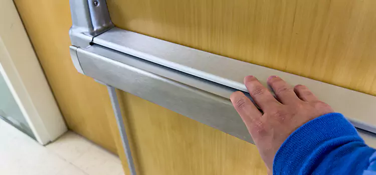 Installing a Push Bar on a Door Munster